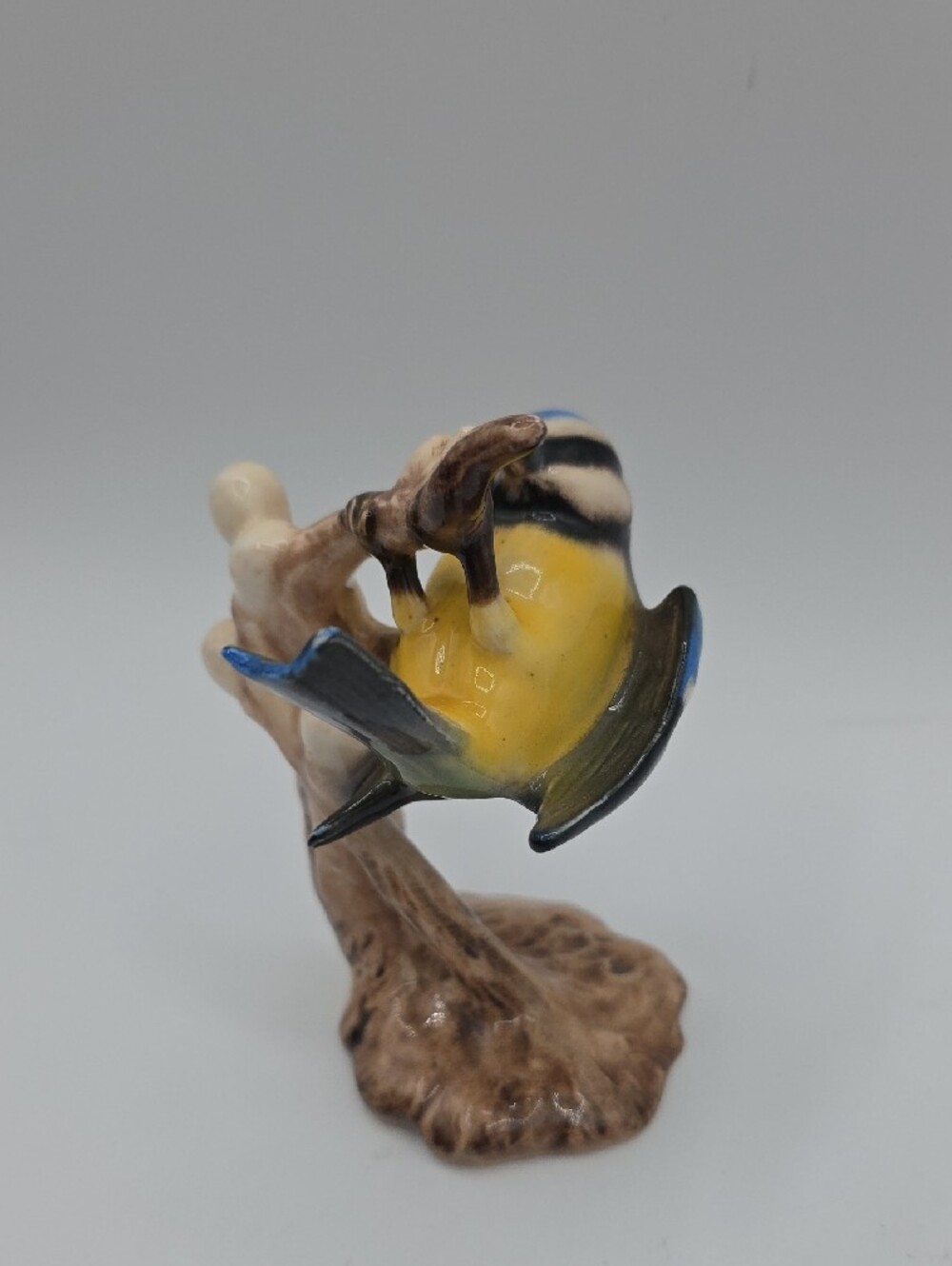 Goebel Blue and Yellow Ceramic Titmouse Figurine - Picture 8 of 8